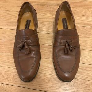 Johnston & Murphy Brown Leather Tassel Penny Loafers